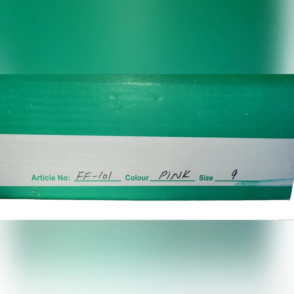 Sassy Sista's Leather Flip Flops, Pink, Style FF-101, 2" heel. - Picture 5 of 6